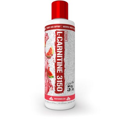 5% Nutrition Rich Piana Liquid L-Carnitine 3150 | Premium 4 Source Blend + GBB, The Super Carnitine (Watermelon Candy)