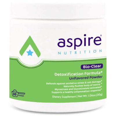 Aspire Nutrition Bio-Clear Detoxification 30 Days Supply Dietary Supplement Unflavored Powder