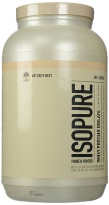 Isopure Whey Protein Isolate, Unflavored, 3 Pounds (Packaging May Vary)