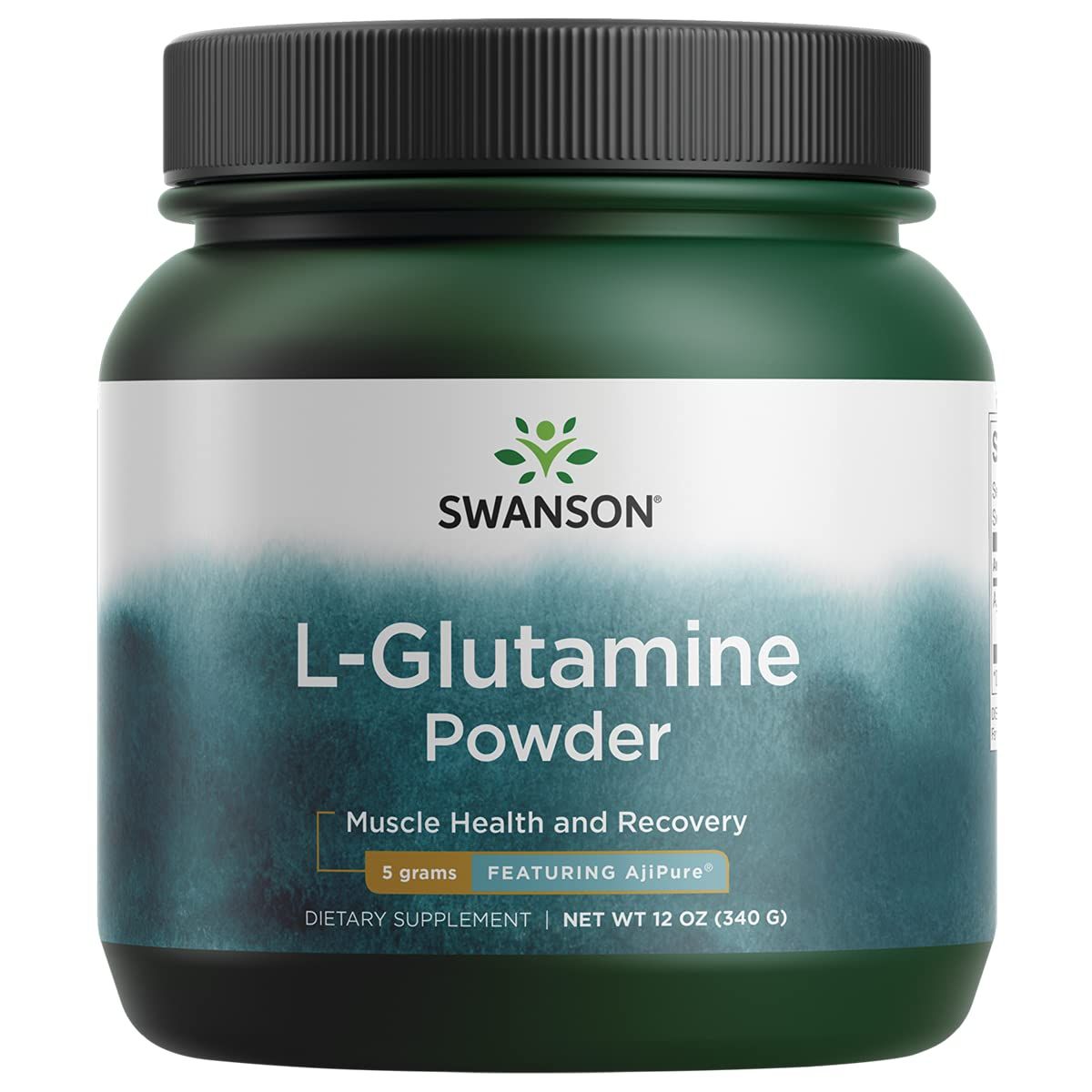 Swanson Amino Acid Ajipure L-Glutamine Powder 12 Ounce (340 g) Pwdr