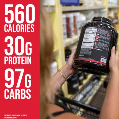Rule One Proteins, R1 Clean Gainer - High-Protein Lean Gain Formula with 560 Calories, 30g of Full-Spectrum Protein, Over 90g Carbs, Under 6g of Fat (15 Servings, Vanilla Crme)