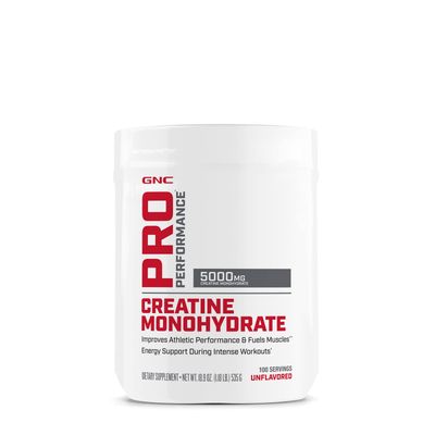 GNC Pro Performance Creatine Monohydrate Powder | Improves Athletic Performance and Fuels Muscles | Science-Backed | Banned Substance Free | 100 Servings