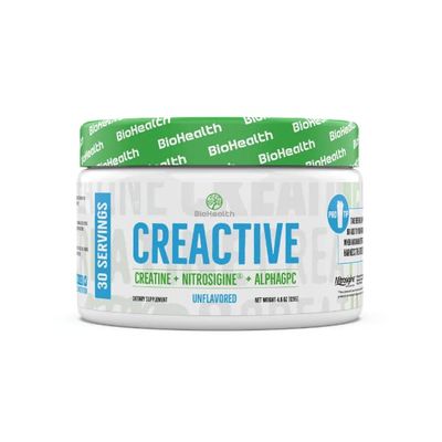 BioHealth Nutrition CreActive Creatine HCL + Nootropic + Nitric Oxide - Supports Muscle Performance, Cellular Energy Production &amp; Cognitive Function (Strawberry Twist)