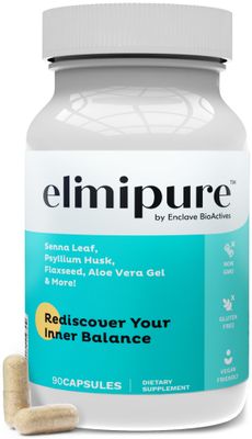 Elimipure Gut Cleanse &amp; Restore Supplement: Natural &amp; Effective Gut Detox Cleanse Capsules | Fortify Your Gut Microbiome | Effortless Morning Stools | Restore Your Gut from The Inside Out