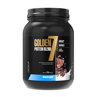 Maxler Golden 7 Protein Blend - Protein Powder for Muscle Gain &amp; Recovery - Milk Chocolate Protein Powder 2 lb