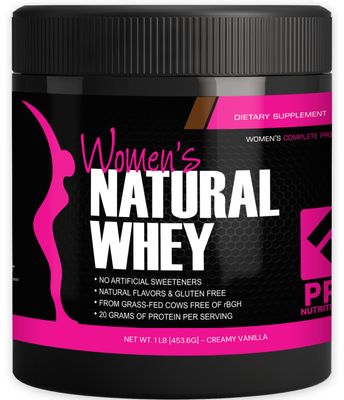 PRO NUTRITION LABS Whey Protein Vanilla Powder for Women - Supports Lean Muscle Mass - Low Carb - Gluten Free - Grass Fed and rBGH Hormone Free Vanilla Whey (Creamy Vanilla, 1 lb)