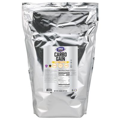 NOW Foods Sports Nutrition, Carbo Gain Powder (Maltodextrin), Rapid Absorption, Energy Production, 12-Pound