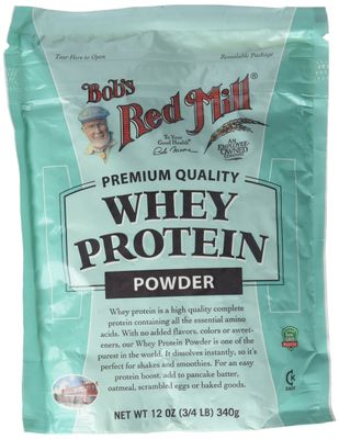 Bob&#39;s Red Mill Whey Protein Concentrate, 12-Ounce Bags (Pack of 4)