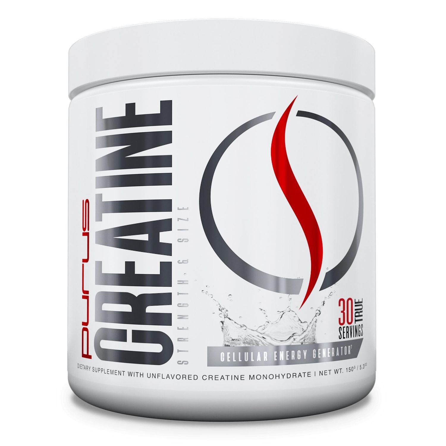 Purus Labs Foundation Series Creatine Powder | 100% Ultra Pure Micronized Creatine for Strength, Mass, Power, Recovery | 30 Servings (Unflavored)