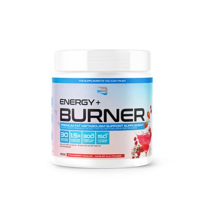 BELIEVE Energy + Burner, Strawberry Daquiri, 30 Serving Supplements, 130 g
