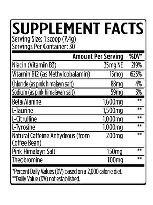 K-XR Sport Pre-Workout Powder | Energy - Performance - Focus and Pumps | Maximum Absorption Formula | Great Taste for Men & Women | 30 Servings (30 Servings, Blue Shark Gummy)