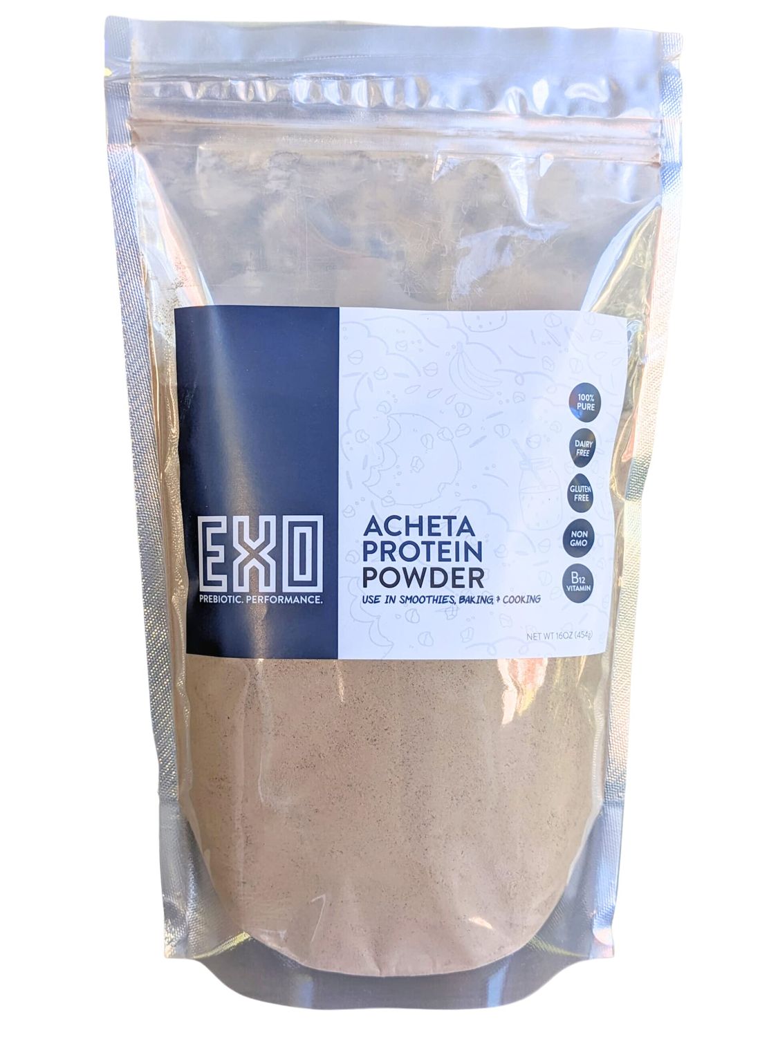 EXO Pure Cricket Protein Powder, 1 Pound, Low Carb, Dairy Free, Gluten Free