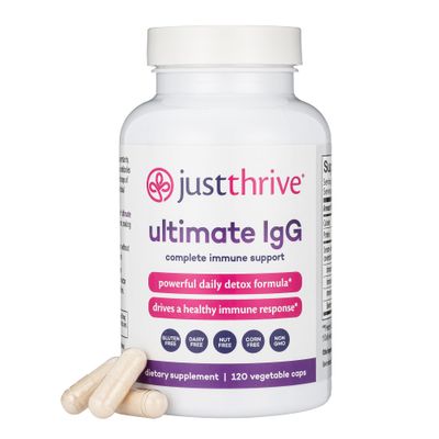 Just Thrive - Ultimate IgG - Complete Immune Support Supplement - Detox Formula, 120 Vegetable Capsules