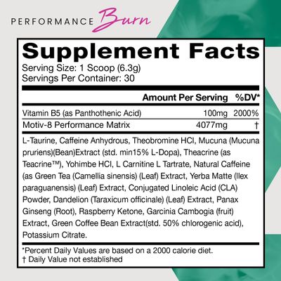 Motiv-8 Pre-Workout Performance, Sugar Free Pre-Workout, Boost Energy and Focus, Improve Workouts, Enhances Mood (30 Servings, Cherry Lemonade)