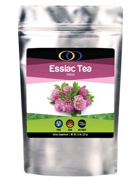 Optimally Organic ESSIAC Tea 8 Herb Powder - USA &amp; EU Organically Grown Finely Ground Herbs! - Rene Caisse&#39;s Prized Recipe with Sheep Sorrel Roots!