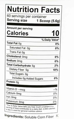 FiberCel Unflavored Fiber Powder 12oz