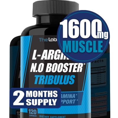 Nitric Oxide Supplement I Arginine Supplement 1600mg Vs L Arginine 1000mg Capsules / L Arginine L Citrulline Supplement (Nitric Oxide Booster) For Vascularity, Endurance w/ Tribulus - 2 Mons