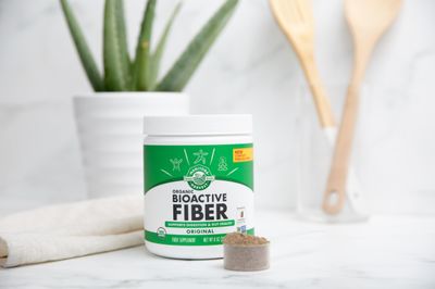 Manitoba Harvest Organic BioActive Fiber Supplement with 6g Fiber per Serving - Digestive Hemp &amp; Psyllium Husk Powder - Non-GMO, Vegan &amp; Kosher, 8oz