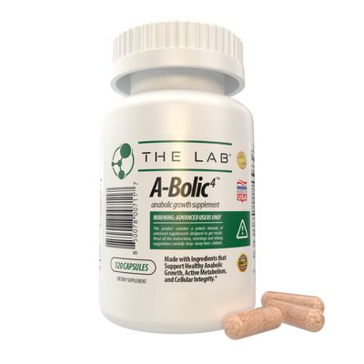 A-Bolic4 Advanced Anabolic Boost Supplement | Support Healthy Anabolic Growth Naturally with Turkesterone, Apigenin, Quercefit Quercetin | 120 Capsules