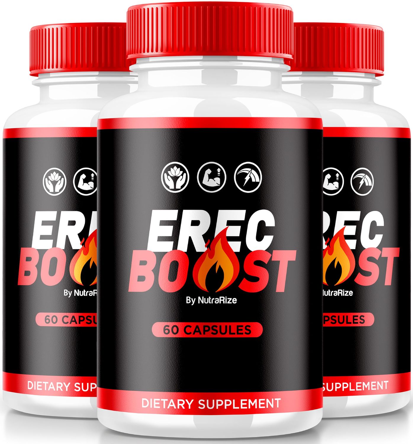 NutraRize (3 Pack) ErecBoost, ErecBoost Pills, Official ErecBoost Original Capsules for Energy &amp; Overall Health, ErecBoost Pastillas, ErecBoost En Capsulas (180 Capsules)