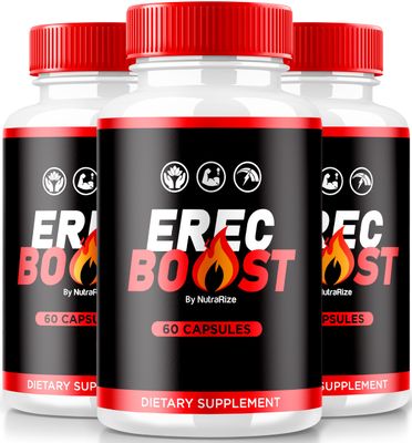 NutraRize (3 Pack) ErecBoost, ErecBoost Pills, Official ErecBoost Original Capsules for Energy &amp; Overall Health, ErecBoost Pastillas, ErecBoost En Capsulas (180 Capsules)
