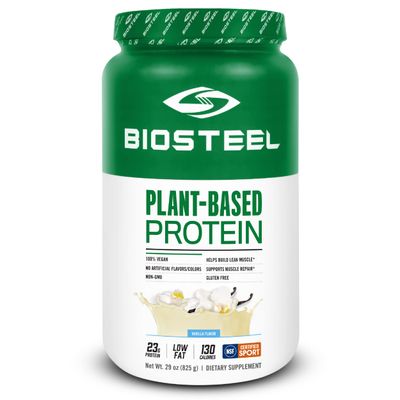 BIOSTEEL Plant-Based Protein Powder Supplement, Sugar Free, Vegan and Non-GMO Post Workout Formula, Vanilla, 25 Servings