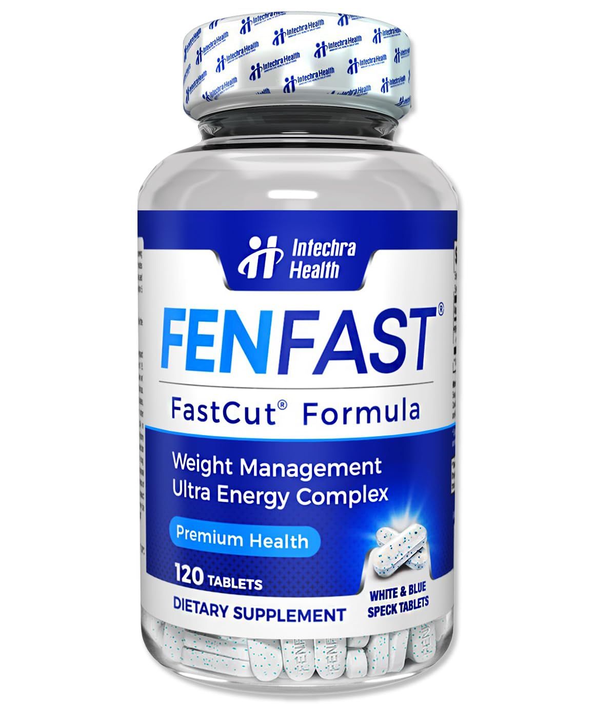 FASTCUT Diet Pills That Work for Weight Management Best Diet Pills + Powerful Energy Boost 120 White Blue Tablets