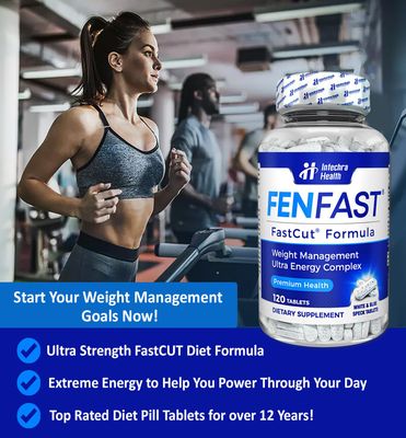 FASTCUT Diet Pills That Work for Weight Management Best Diet Pills + Powerful Energy Boost 120 White Blue Tablets