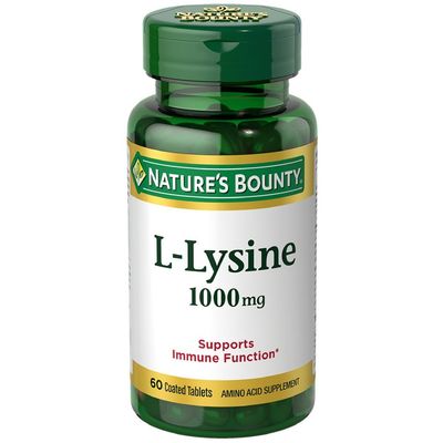 Nature&#39;s Bounty L-Lysine 1000 mg Tablets 60 ea (Pack of 12)