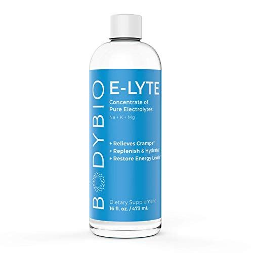 BodyBio Electrolytes Liquid for Hydration - 16 oz Concentrate | No Sugar | No Calories | Keto Electrolytes | Dehydration Recovery w. Magnesium + Potassium + Sodium | Relieves Cramps | Elyte
