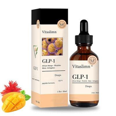 GLP-1 Supplement Liquid Drops for Women and Men, Weight &amp; Appetite, 1 Fl Oz