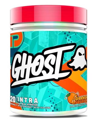 GHOST Intra Workout Powder, Orange Squeeze - BCAAs, &amp; EAAs, Nootropics &amp; Hydration - Essential &amp; Branch Chain Amino Acids Supports Muscle Recovery &amp; Focus - Pre, Intra &amp; Post Workout Powders