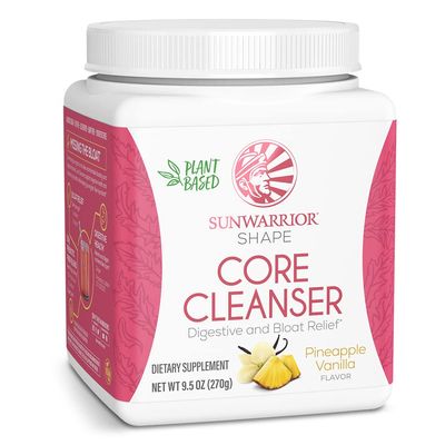 Sunwarrior Plant-Based Prebiotic Fiber Blend Powder | Probiotic Enzymes Sunfiber Soy Free Sugar Free Gluten Free Dairy Free | Pineapple Vanilla 30 Servings | Shape Core Cleanser