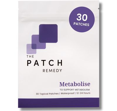 The Patch Remedy Metabolise Patches | 30 Topical Patches | Waterproof | Ingredients Including 5HTP, Guarana Extract, L- carnitine and Lecithin | Lasts 12-24 Hours