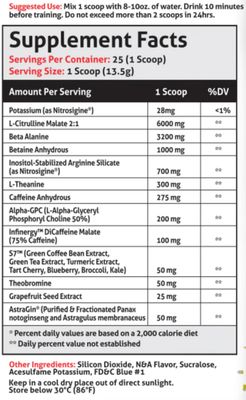 FRONTLINE FORMULATIONS Gauntlet Pre-Workout Powder, Explosive Workouts, Laser Focus, Mid Stim, Amazing Flavor, Veteran Owned and Operated (25 Servings, Blue Coconut Lemonade)