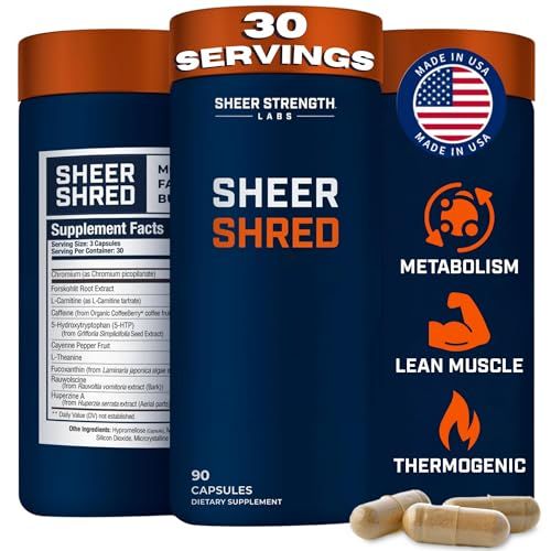 Thermogenic Capsaicin Supplements Premium Supplement for Men, Jitter Free Blend of Capsaicin, Rauwolscine, Forskohlii &amp; L-Carnitine Supplement - 30SV