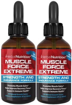 Muscle Force Extreme 2 Bottle Pack 345mg Proprietary Formula Our Strongest Strength and Endurance Spray, Improves Muscle Strength and Recovery Time 2oz Bottles