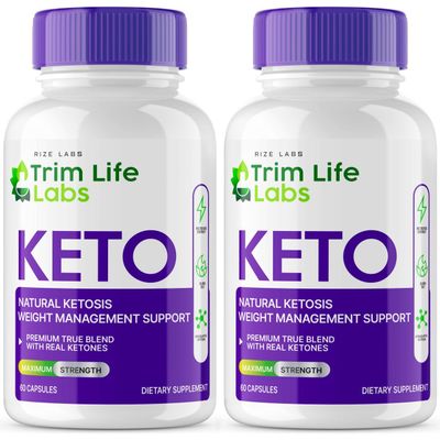 rize labs - - Trim Life Labs Keto Capsules - Weight Loss Pills - Support Maximum Strength Formula, Keto+ACV Supplement (120 Capsules)