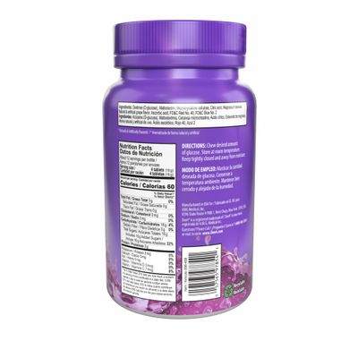 Dex4 Glucose Tablets, Grape, 50 Count Bottle, Each Tablet Contains 4g of Carbs