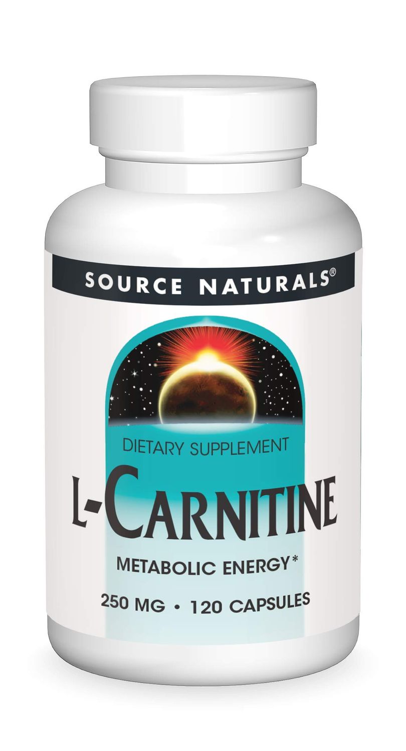 Source Naturals L-Carnitine, Metabolic Energy*, 250mg - 120 Capsules