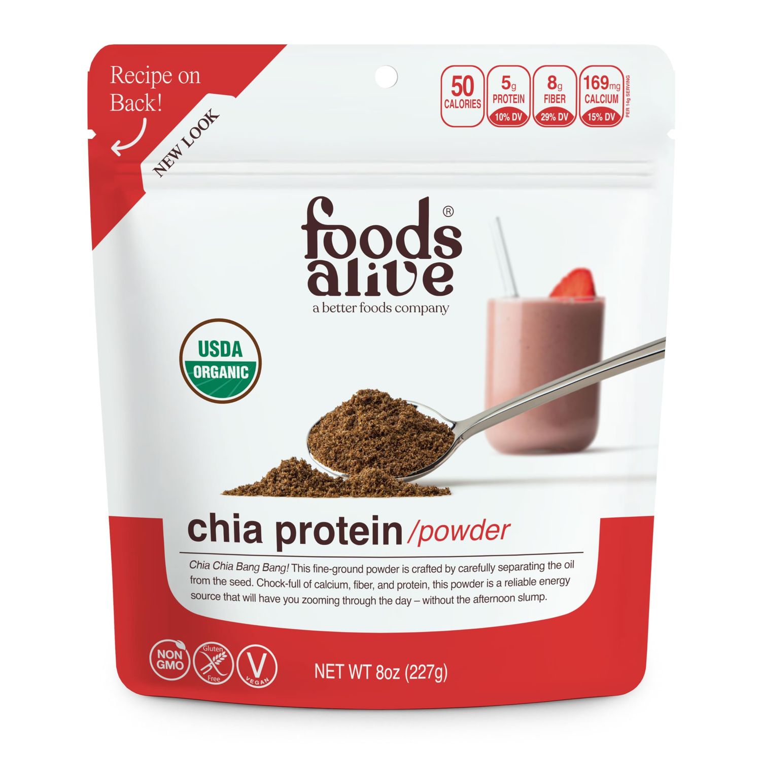 Foods Alive | Organic Chia Protein Powder | 8 oz