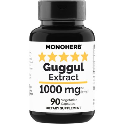 MONOHERB Guggul Extract 1000 mg - 90 Vegetarian Capsules
