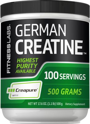 Fitness Labs German Creatine Monohydrate Powder | 1.1 lb | Creapure Fitness Supplement | 100 Servings