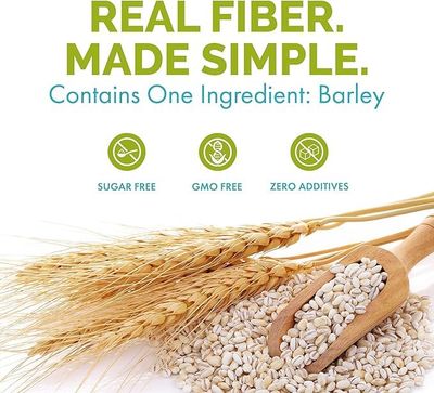 Cerabeta Barley Beta-Glucan Daily Supplement Powder, 4-in-1 Natural Fiber for Cholesterol, Weight Management, Diabetes and Gut Health. Soluble Prebiotic, Single Ingredient, Sugar-Free, Non-GMO.
