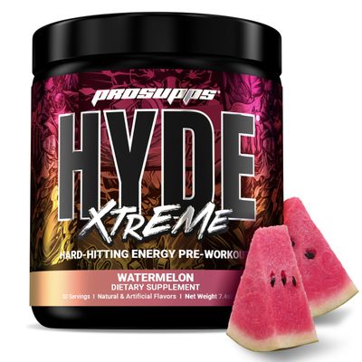PROSUPPS Mr. Hyde Xtreme Pre-Workout Powder Energy Drink - Intense Sustained Energy, Pumps &amp; Focus with Beta Alanine, Creatine &amp; Nitrosigine, (30 Servings, Watermelon)