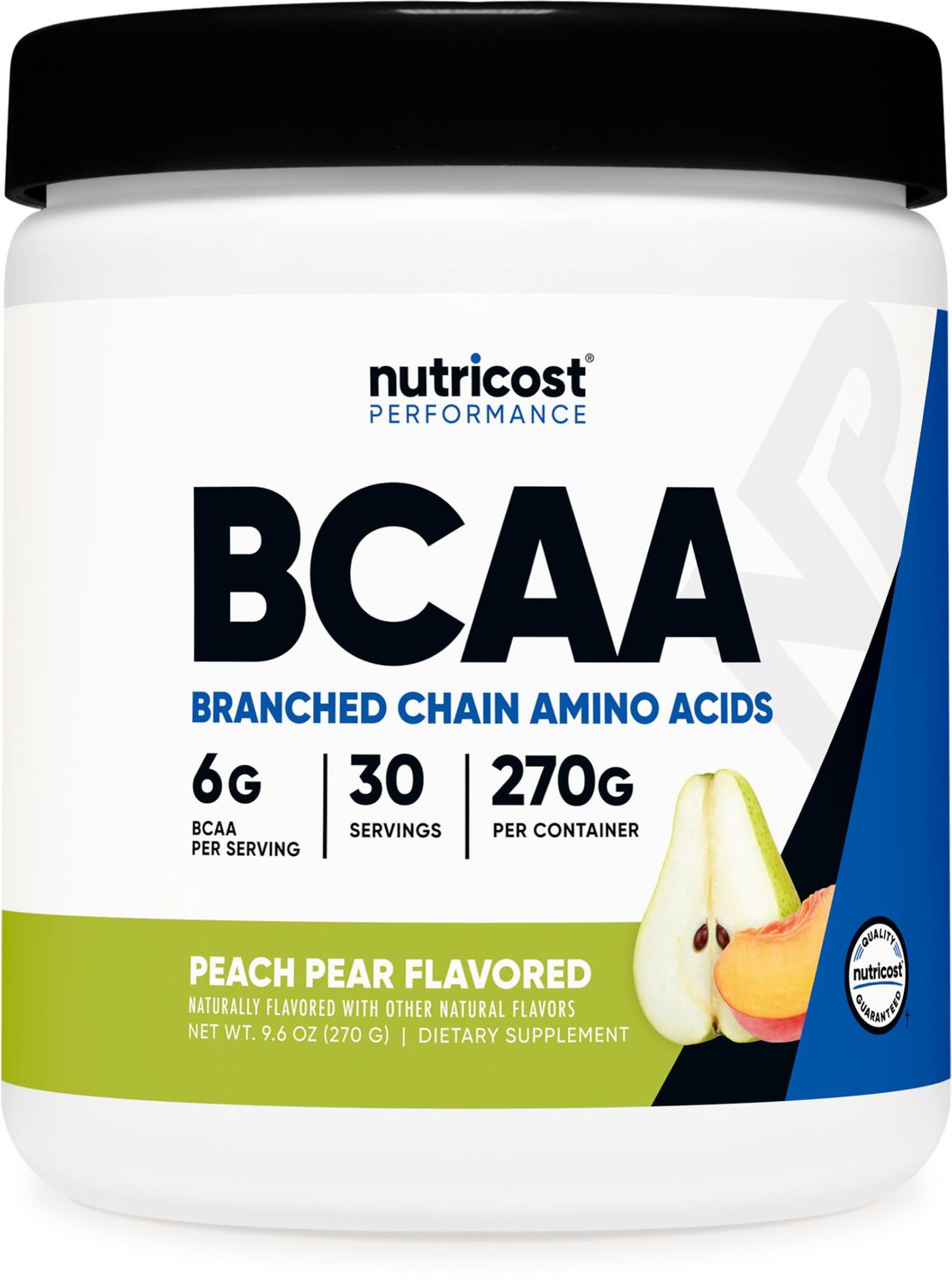Nutricost BCAA Powder 2:1:1 (Peach Pear, 30 Servings) - Branched Chain Amino Acids