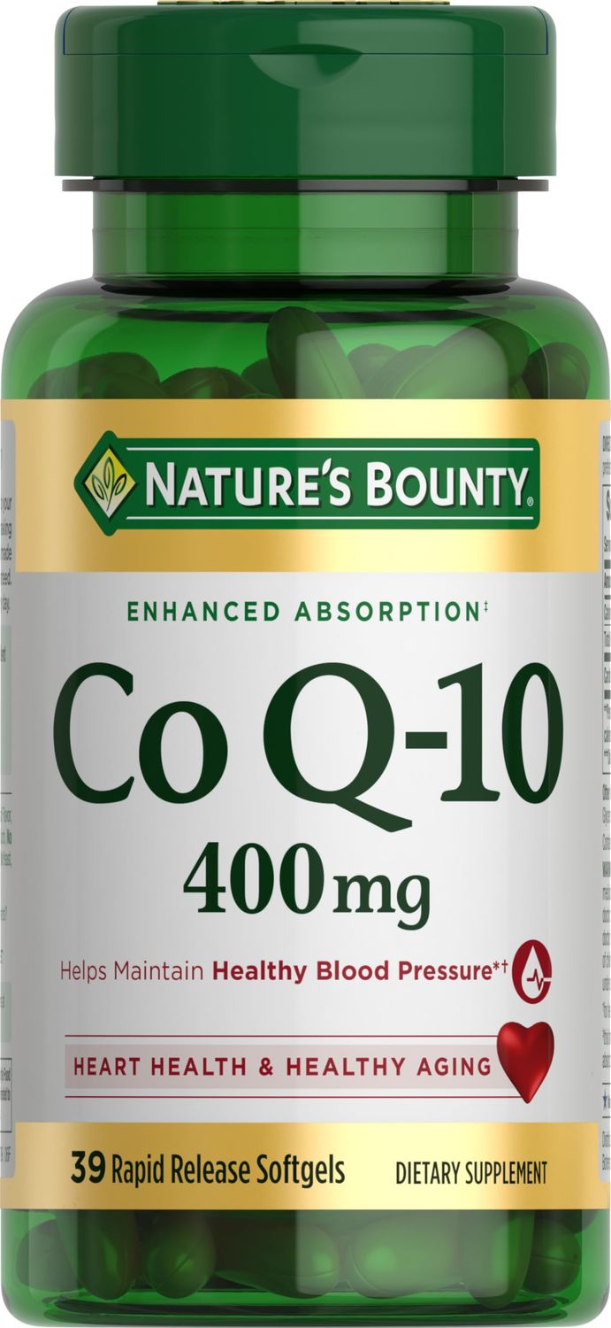Nature&#39;s Bounty CoQ10 , Dietary Supplement, Supports Heart Health, 400mg, 39 Softgels