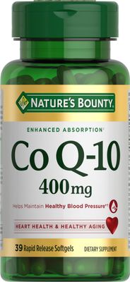 Nature&#39;s Bounty CoQ10 , Dietary Supplement, Supports Heart Health, 400mg, 39 Softgels