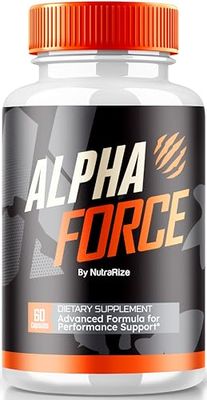 Alpha Force, Alpha Force ED Pills for Men, AlphaForce Supplement for Male Prostate Support, Advanced Formula Performance Support Pastillas, Alpha Force Max (60 Capsules)