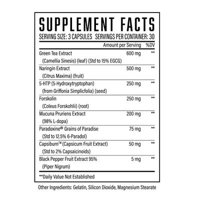 Huge Supplements Exterminate Thermogenic Fat Burner for Men &amp; Women, Supports Weight Loss, Enhances Metabolism, Boosts Caloric Expenditure &amp; Appetite Suppression - 100% Stimulant-Free (No Caffeine)